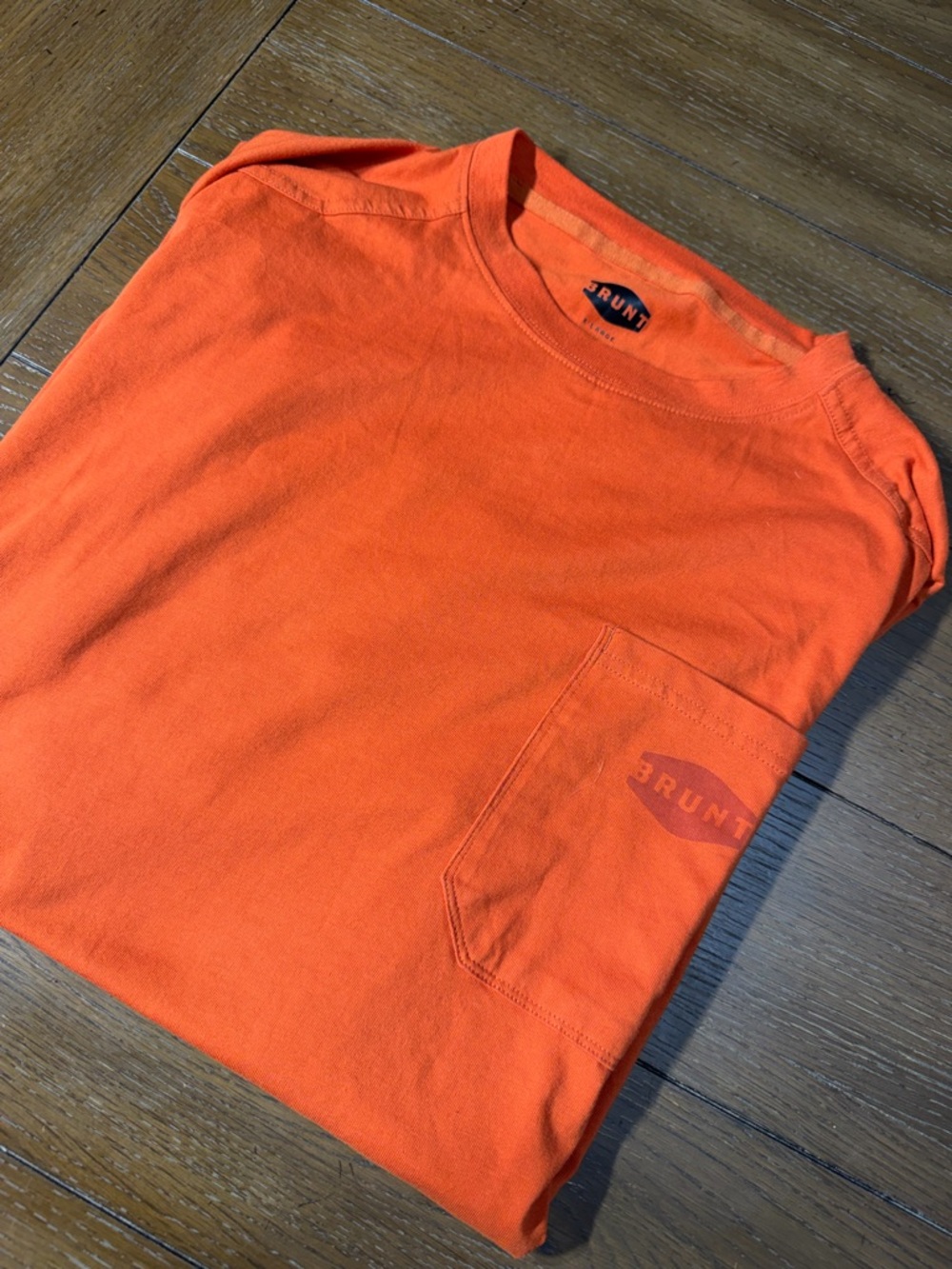 Brunt Shirt Extra Large Orange Workwear Preppy Trade Casual Outdoors Mens